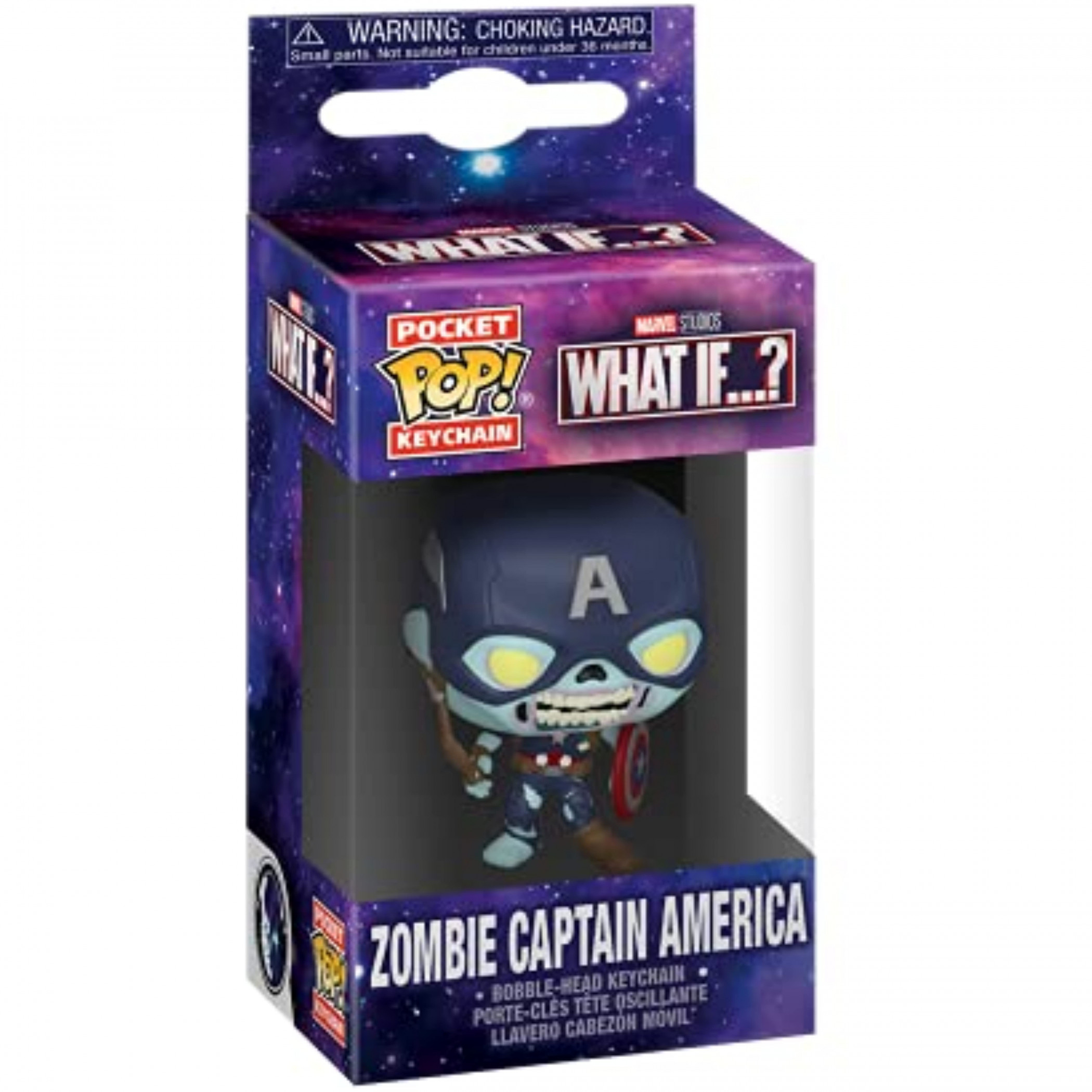 Marvel What If...? Series Zombie Captain America Funko Pop Keychain